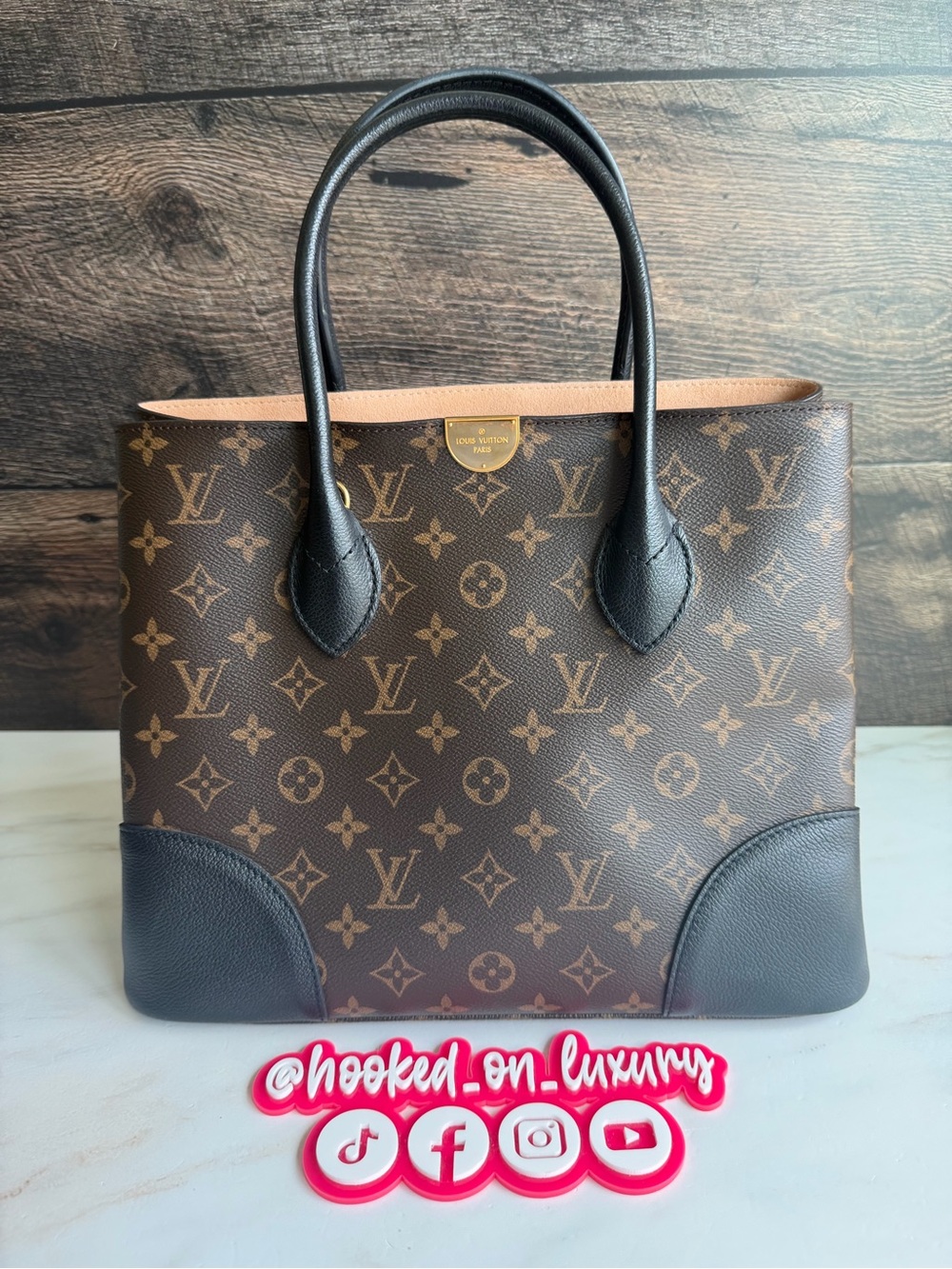 Authentic Louis Vuitton Flandrin Noir Black Empreinte Leather Monogram 2 Way Bag